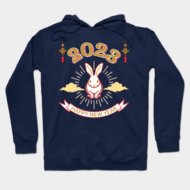 2023 Year of the Rabbit Hoodie by TeeText